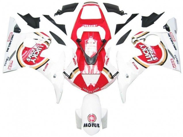Yamaha R6 03-05 Verkleidungen - Weiß Rot Lucky Strike Yamaha R6 03-05 Verkleidungen - Weiß Rot Lucky Strike