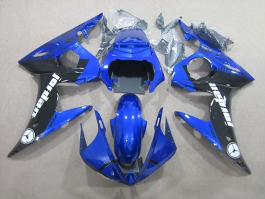 Yamaha R6 03-05 Vollverkleidung - Blau Schwarz