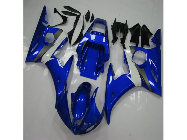 Yamaha R6 03-05 Vollverkleidung - Blau Weiß