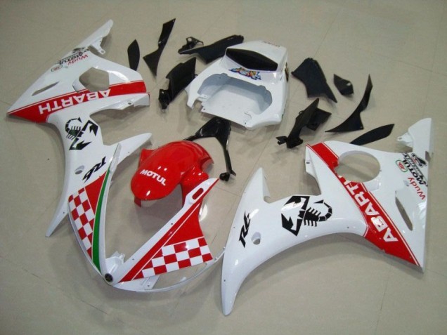 Yamaha R6 03-05 Vollverkleidung - Rot Weiß