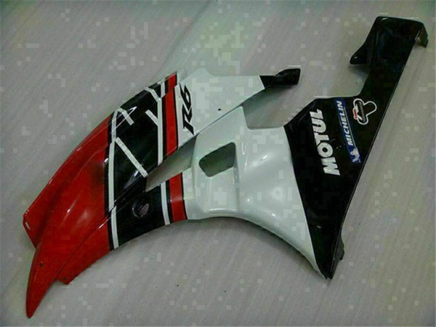 Yamaha R6 06-07 Motorrad Verkleidung - Rot Weiß