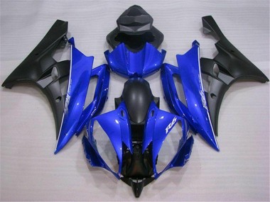 Yamaha R6 06-07 Motorrad Verkleidungen - Blau Schwarz