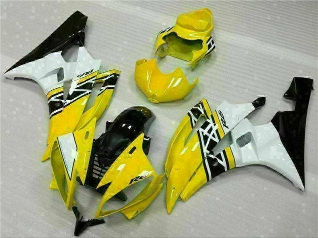 Yamaha R6 06-07 Verkleidung - Gelb Weiß Schwarz Yamaha R6 06-07 Verkleidung - Gelb Weiß Schwarz