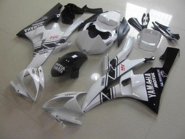 Yamaha R6 06-07 Verkleidung - Schwarz Weiß