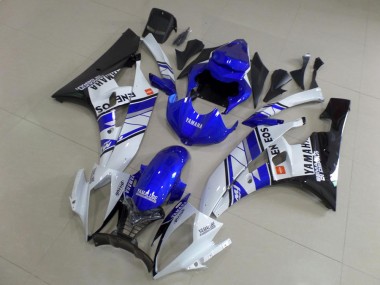 Yamaha R6 06-07 Verkleidungen - Blau Blau Weiß ENEOS