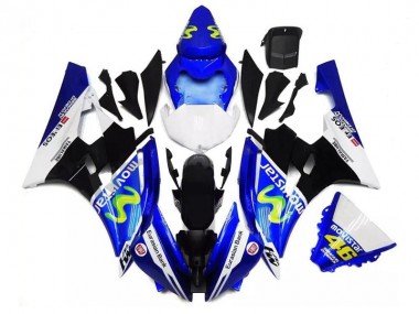 Yamaha R6 06-07 Verkleidungen - Blau Schwarz Weiß