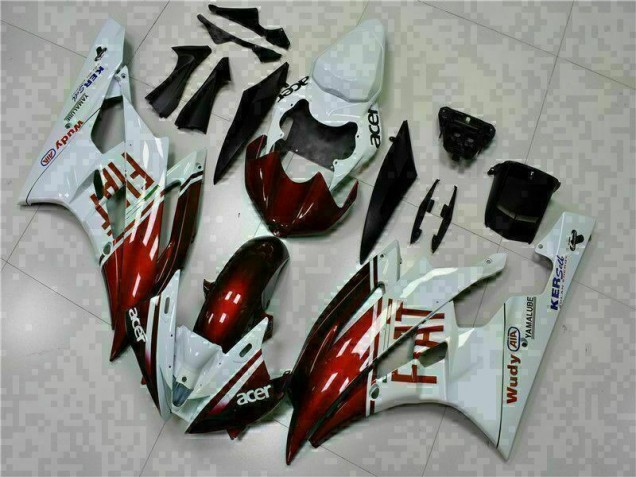 Yamaha R6 06-07 Verkleidungen - Braun Weiß Yamaha R6 06-07 Verkleidungen - Braun Weiß