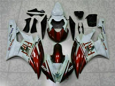 Yamaha R6 06-07 Verkleidungen - Braun Weiß