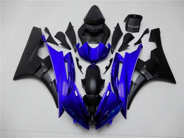 Yamaha R6 06-07 Verkleidungen Komplett Sets - Blau Schwarz Yamaha R6 06-07 Verkleidungen Komplett Sets - Blau Schwarz