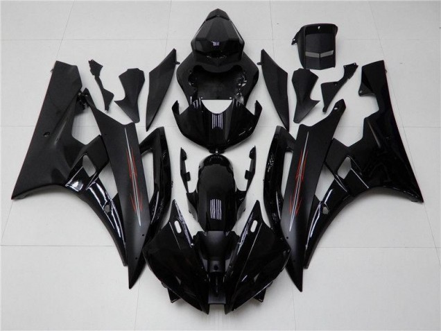 Yamaha R6 06-07 Verkleidungen - Matt schwarz Glänzend Yamaha R6 06-07 Verkleidungen - Matt schwarz Glänzend
