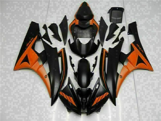 Yamaha R6 06-07 Verkleidungen - Orange Schwarz Yamaha R6 06-07 Verkleidungen - Orange Schwarz