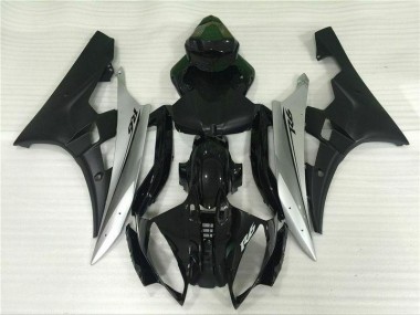 Yamaha R6 06-07 Verkleidungen & Plastik - Silber Schwarz