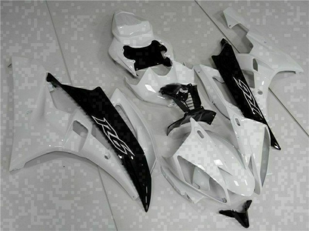 Yamaha R6 06-07 Verkleidungen & Plastik - Weiß Schwarz Yamaha R6 06-07 Verkleidungen & Plastik - Weiß Schwarz