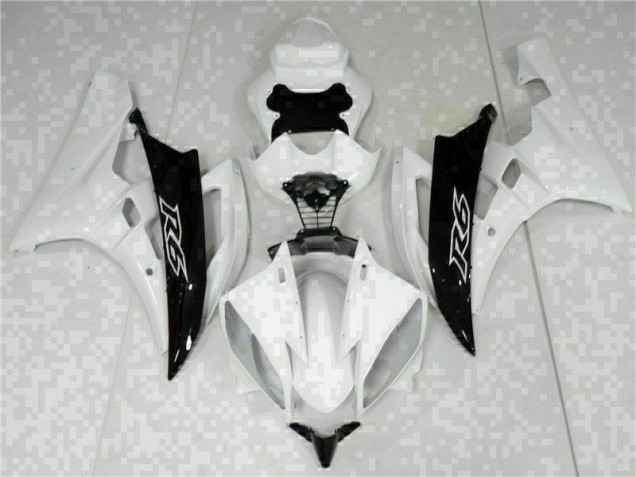 Yamaha R6 06-07 Verkleidungen & Plastik - Weiß Schwarz Yamaha R6 06-07 Verkleidungen & Plastik - Weiß Schwarz