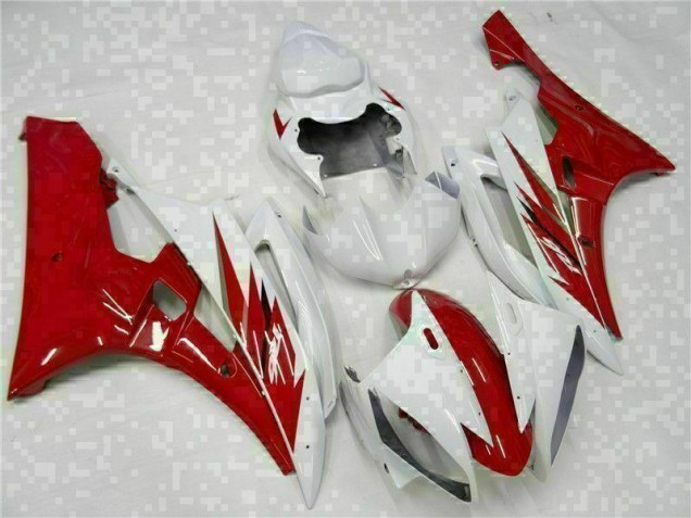 Yamaha R6 06-07 Verkleidungen - Rot Weiß Yamaha R6 06-07 Verkleidungen - Rot Weiß