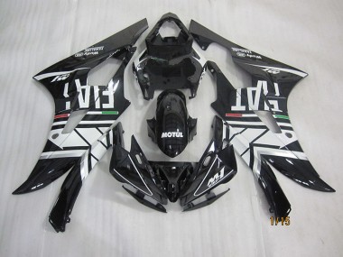 Yamaha R6 06-07 Verkleidungen - Schwarz Weißer Motul Fiat
