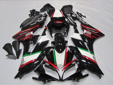 Yamaha R6 06-07 Verkleidungen - Schwarz rot Grün