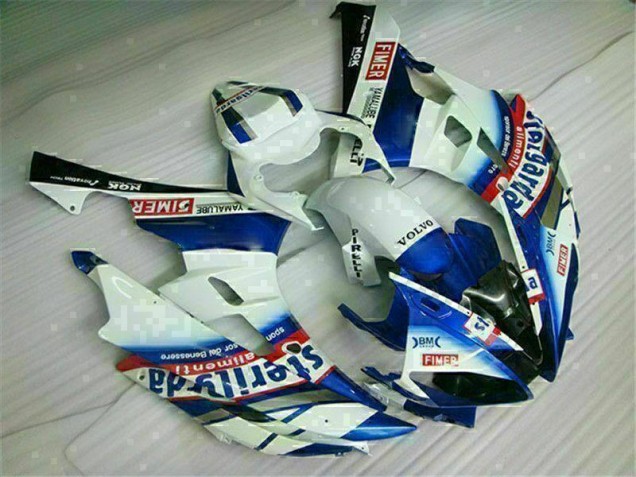 Yamaha R6 06-07 Verkleidungen - Weiß Blau Yamaha R6 06-07 Verkleidungen - Weiß Blau
