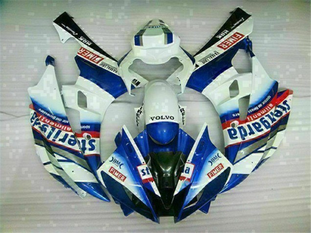 Yamaha R6 06-07 Verkleidungen - Weiß Blau Yamaha R6 06-07 Verkleidungen - Weiß Blau