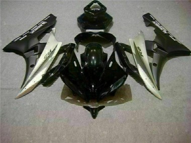 Yamaha R6 06-07 Vollverkleidung - Silber Schwarz