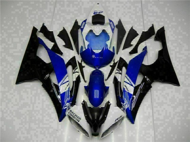 Yamaha R6 08-16 Verkleidung - Blau Schwarz