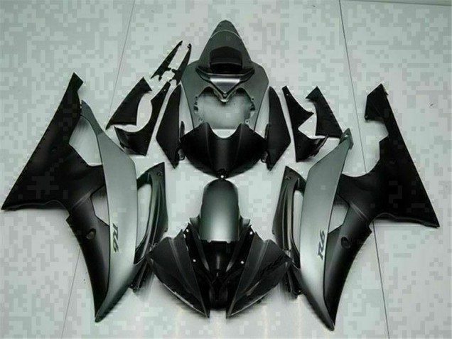 Yamaha R6 08-16 Verkleidung - Grau Schwarz