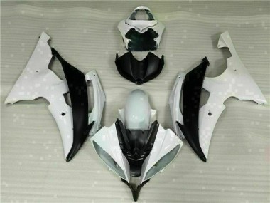 Yamaha R6 08-16 Verkleidung & Plastik - Weiß Schwarz