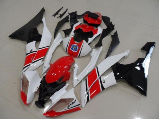 Yamaha R6 08-16 Verkleidung - Rot Weiß Schwarz