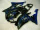 Yamaha R6 08-16 Verkleidungen - Blau Flamme Schwarz