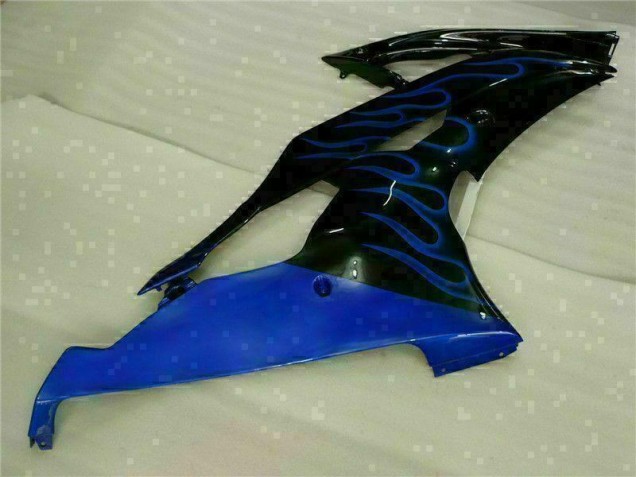 Yamaha R6 08-16 Verkleidungen - Blau Flamme Schwarz
