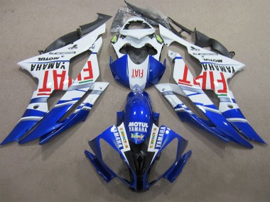 Yamaha R6 08-16 Verkleidungen - Blau Weiß Motul Rot Fiat