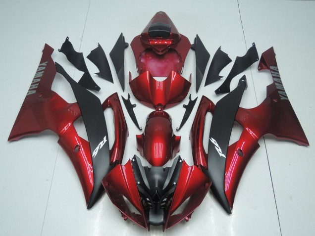 Yamaha R6 08-16 Verkleidungen - Candy Rot und Schwarz