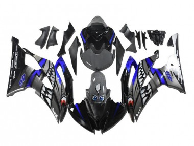 Yamaha R6 08-16 Verkleidungen - Grau Blau Hai