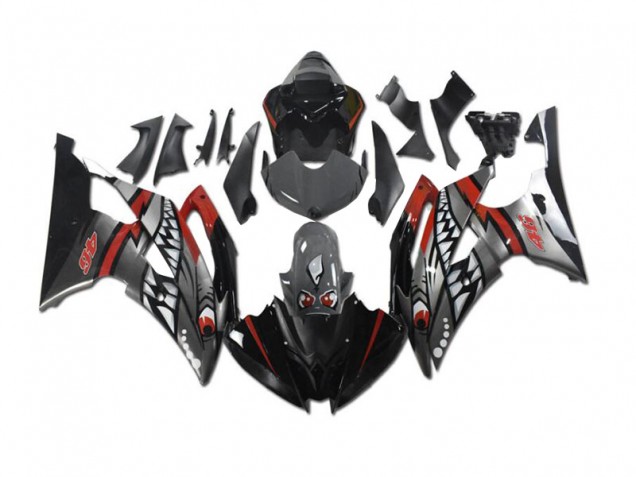 Yamaha R6 08-16 Verkleidungen - Graues Rot Hai Yamaha R6 08-16 Verkleidungen - Graues Rot Hai