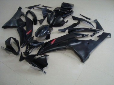 Yamaha R6 08-16 Verkleidungen - Matt Schwarz Glänzendes Schwarz