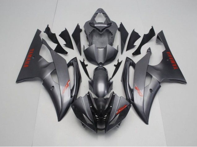 Yamaha R6 08-16 Verkleidungen - Matt Schwarz Grau Yamaha R6 08-16 Verkleidungen - Matt Schwarz Grau