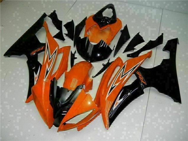 Yamaha R6 08-16 Verkleidungen - Orange Schwarz