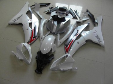 Yamaha R6 08-16 Verkleidungen - Perl Weiß Silber
