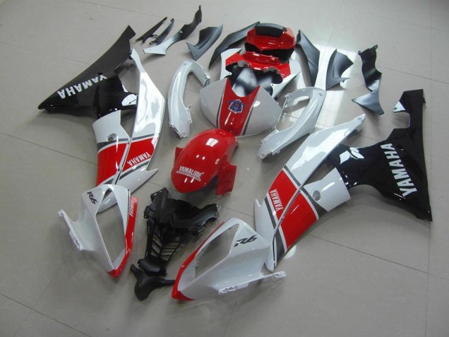 Yamaha R6 08-16 Verkleidungen & Plastik - Rot Weiß Schwarz