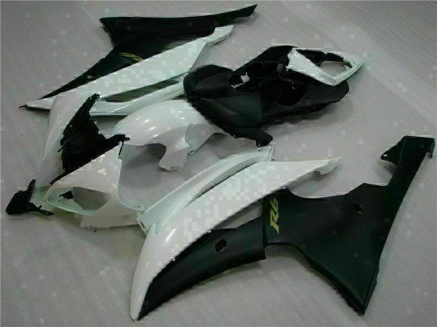 Yamaha R6 08-16 Verkleidungen & Plastik - Weiß Schwarz