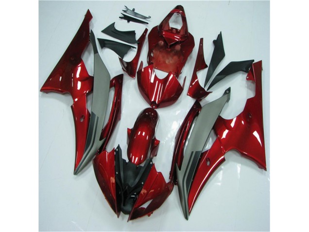 Yamaha R6 08-16 Verkleidungen - Rot Grau Yamaha R6 08-16 Verkleidungen - Rot Grau
