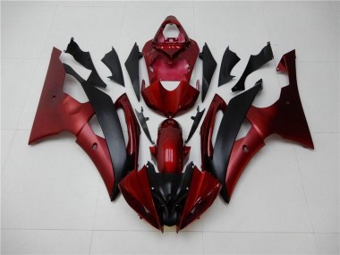 Yamaha R6 08-16 Verkleidungen - Rot Schwarz