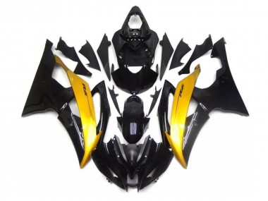 Yamaha R6 08-16 Verkleidungen - Schwarz Gold