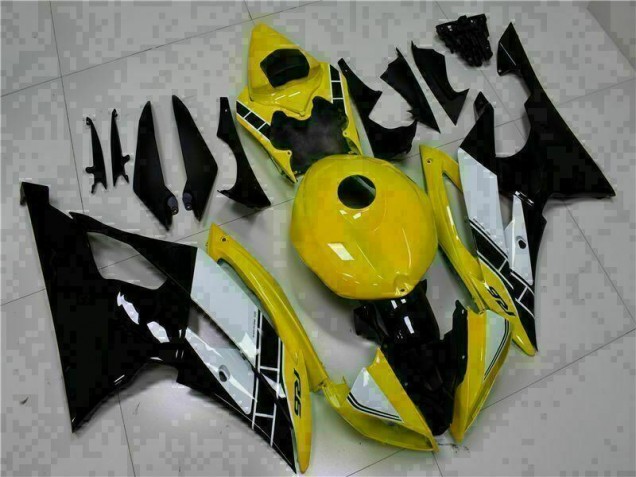 Yamaha R6 08-16 Vollverkleidung - Gelb Schwarz