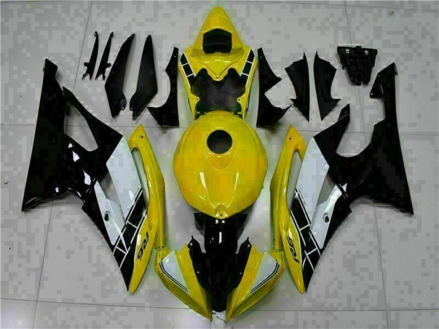 Yamaha R6 08-16 Vollverkleidung - Gelb Schwarz