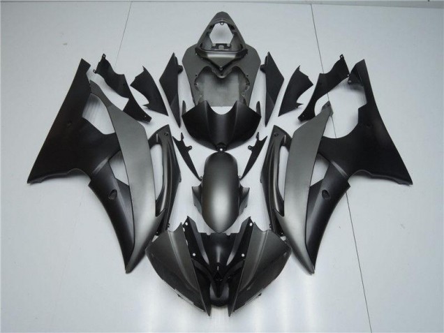 Yamaha R6 08-16 Vollverkleidung - Grau Schwarz