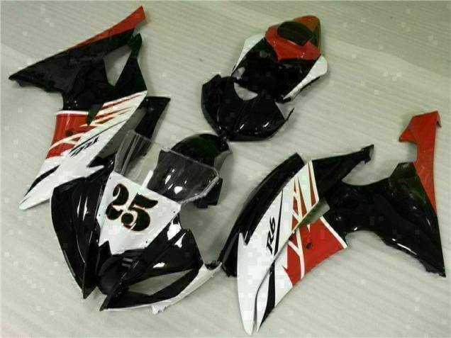 Yamaha R6 08-16 Vollverkleidung - Weiß Schwarz