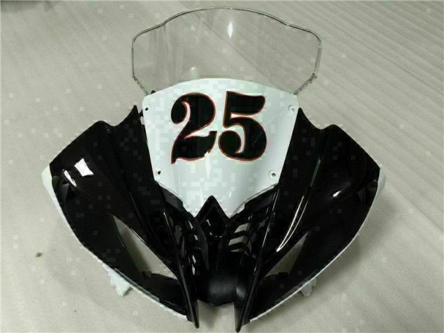 Yamaha R6 08-16 Vollverkleidung - Weiß Schwarz