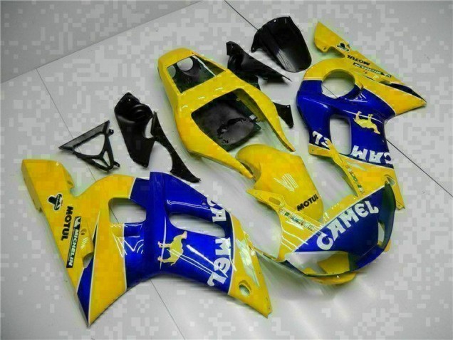 Yamaha R6 98-02 Verkleidung - Gelb Blau