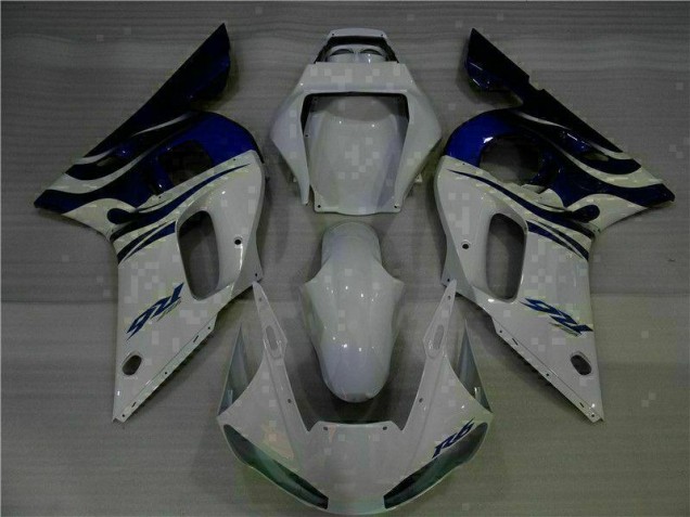 Yamaha R6 98-02 Verkleidung - Weiß Blau Yamaha R6 98-02 Verkleidung - Weiß Blau